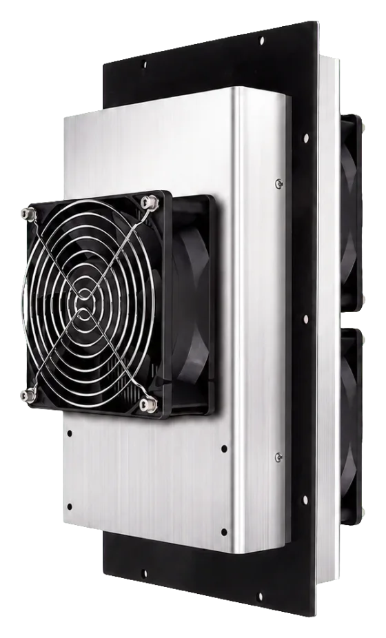 Módulo termoelétrico ar-ar com ventiladores e circuitos separados nos lados frio e quente para integração em equipamento OEM