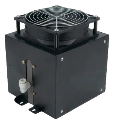150W Einlüfter-TEC-Kühlmodul - Kompaktes kundenspezifisches TEC-Kühlmodul für Geräte mit begrenztem Einbauraum und lokaler Kühlung.